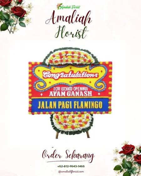 Sewa Papan Bunga Gelangan